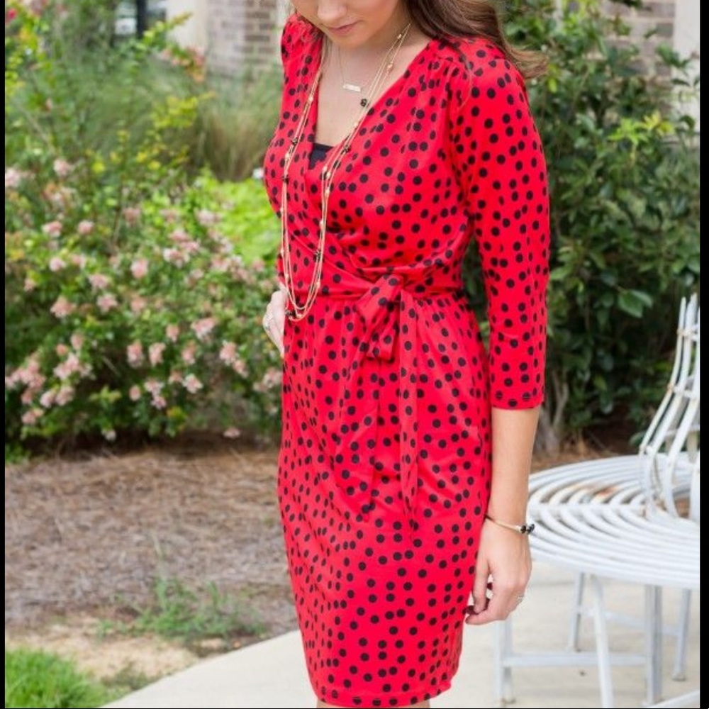 ❤️Mudpie Red Polka Dot Dress🖤